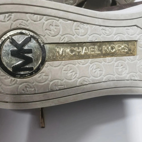 Michael Kors MK Signature City Brown Womans  Lace-Up Sneakers,Sz 11M. - Picture 9 of 9